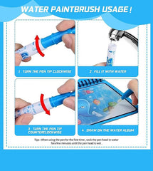 Magic Water Book – Reusable Coloring Book for Kids