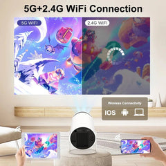 Phone Projector & 200'' Giant Screen – 4K Android 11 LED Projector
