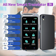 AI Smart Voice Translator – Real-Time 2-Way Language Translation Device