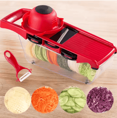 10-in-1 Vegetable Slicer for Kitchen – Multifunction Mandolin Cutter, Grater & Chopper