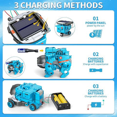 Learn, Build & Play – 6-in-1 Solar Robot Educational Toy Kit