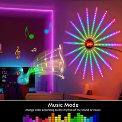 Smart Firework LED Lights – RGB App & Remote Controlled Decorative Lights