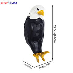 Bald Eagle Wall Light, Wall Mounted Eagle Lamp for Bedroom, Living Room, Hallway, Battery Operated Eagle Light