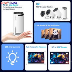 Magcubic Projector HY300 Pro 4K Android 11 Dual Wifi6 290ANSI Allwinner H713 BT5.0 1080P 1280*720P Home Cinema Outdoor Projetor