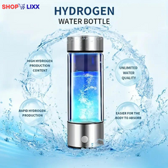 Hydrogen Water Bottle, USB Rechargeable Hydrogen Water Generator, Water Ionizer Machine, Drinking Supplies for Home, Office, Travel