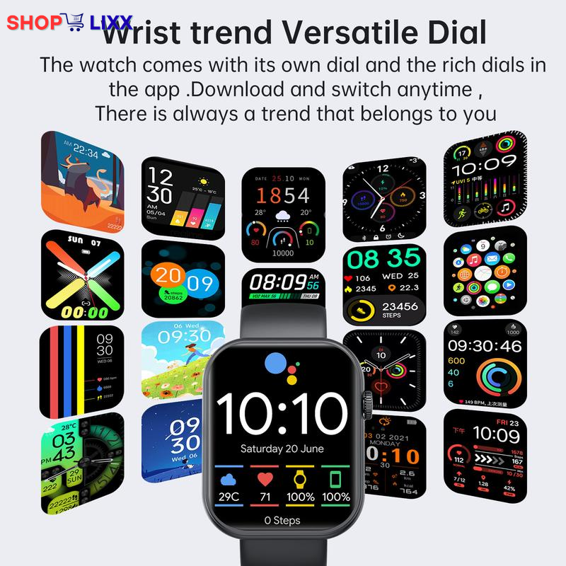 Smartwatch for Men & Women with Bluetooth Call – Fitness Tracker , 110+ Sports Modes, Call & Message Reminder, Customizable Watch Dials, Multifunctional Smartwatch