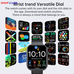 Smartwatch for Men & Women with Bluetooth Call – Fitness Tracker , 110+ Sports Modes, Call & Message Reminder, Customizable Watch Dials, Multifunctional Smartwatch
