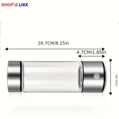 Hydrogen Water Bottle, USB Rechargeable Hydrogen Water Generator, Water Ionizer Machine, Drinking Supplies for Home, Office, Travel