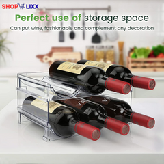 Water Bottle Organizer for Cabinet, Water Bottle Storage Organizer, 2 Packs Water Bottle Storage Rack, Water Bottle Holder for Cabinet, Stackable Water Bottle Storage Rack