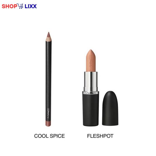 MAC Nude Icons Lip Duo - Lip Pencil + M·A·Cximal Sleek Satin Lipstick