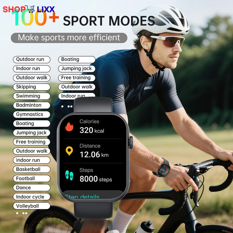 Smartwatch for Men & Women with Bluetooth Call – Fitness Tracker , 110+ Sports Modes, Call & Message Reminder, Customizable Watch Dials, Multifunctional Smartwatch