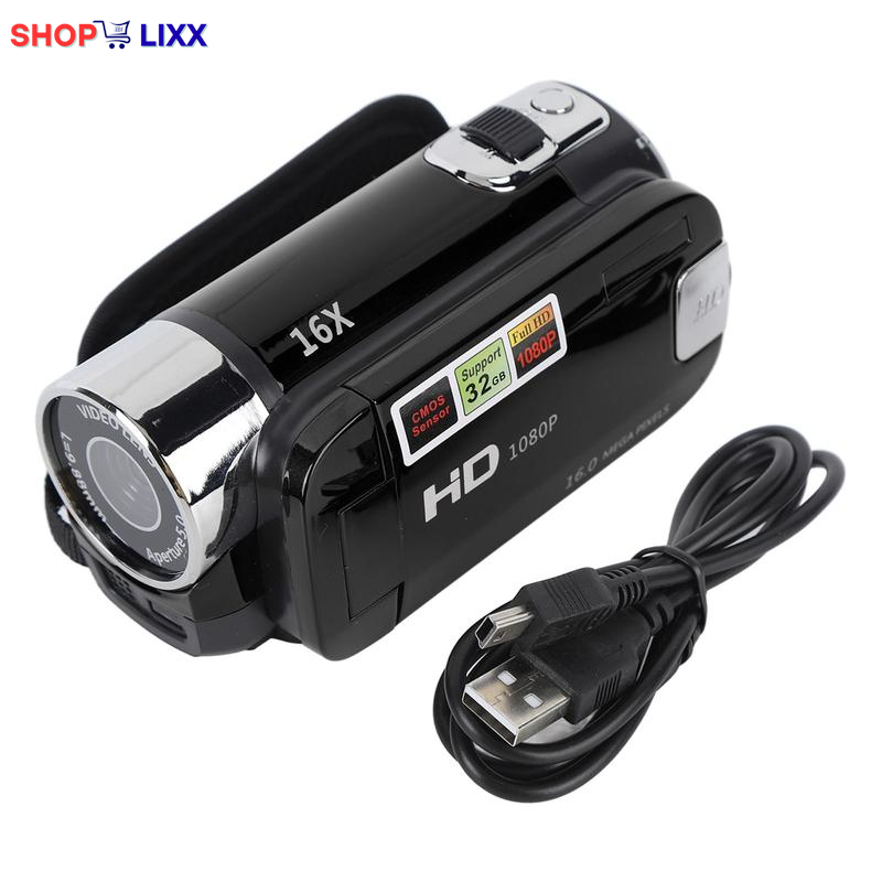 4K 48MP DV Camera 2.7In TFT Rotatable Screen 16X Digital Zoom Video Camera with USB Cable